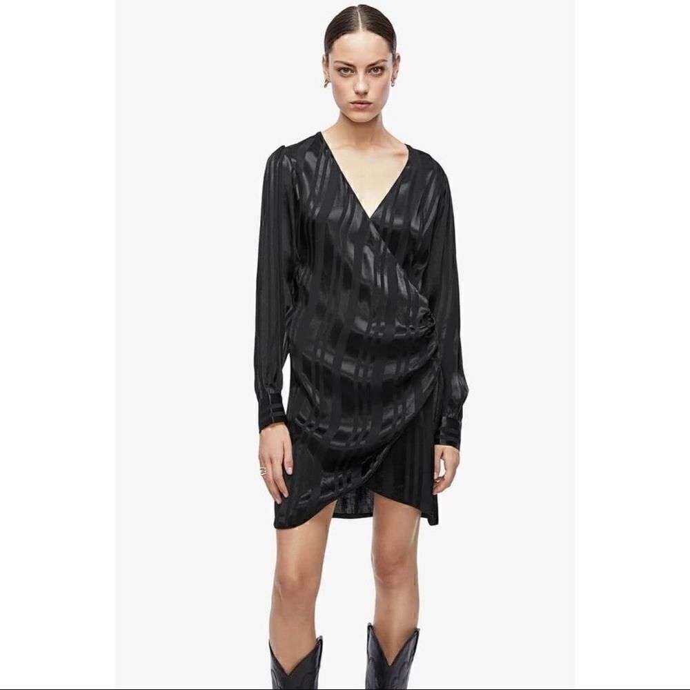 NWT Anine Bing Penelope Mini Black Dress - Picture 5 of 10